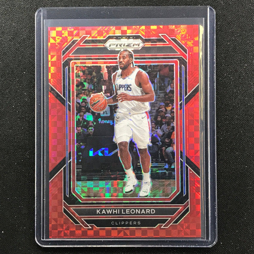 2022-23 Prizm Kawhi Leonard Red Power Prizm 3/75
