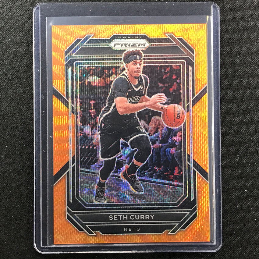 2022-23 Prizm Seth Curry Orange Wave Prizm 56/60