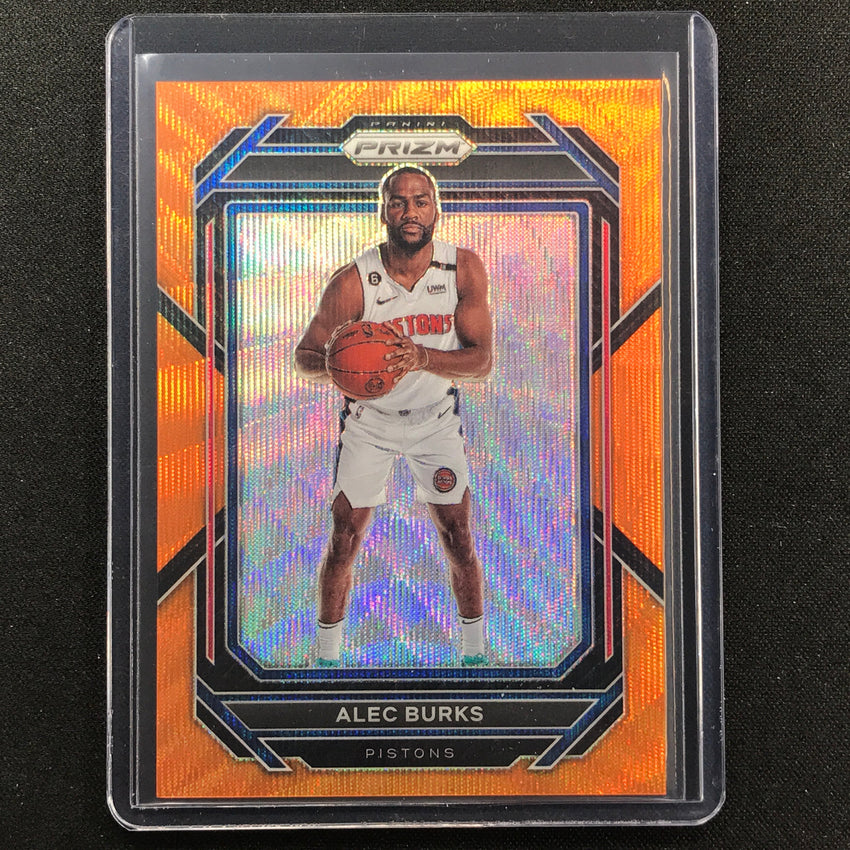 2022-23 Prizm Alec Burks Orange Wave Prizm 18/60