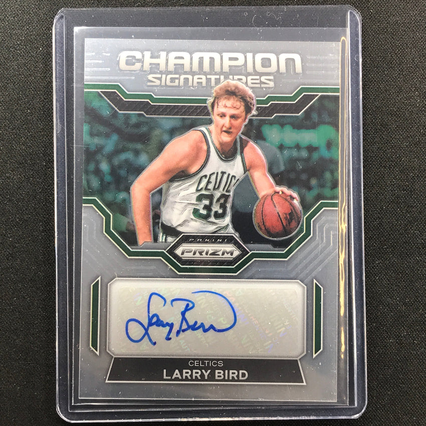 2022-23 Prizm Larry Bird Champion Signatures Auto Base No Lbi