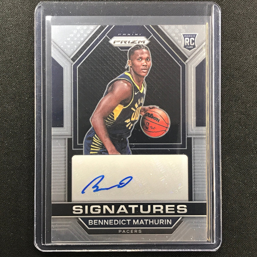 2022-23 Prizm BENNEDICT MATHURIN Rookie Signatures Auto Base #BMA