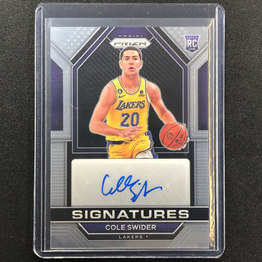 2022-23 Prizm Cole Swider Rookie Signatures Auto Base No Csw
