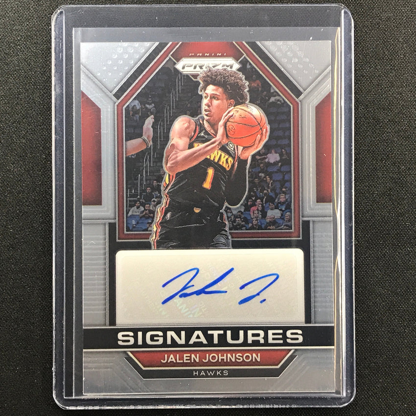 2022-23 Prizm Jalen Johnson Signatures Auto Base No Jjo