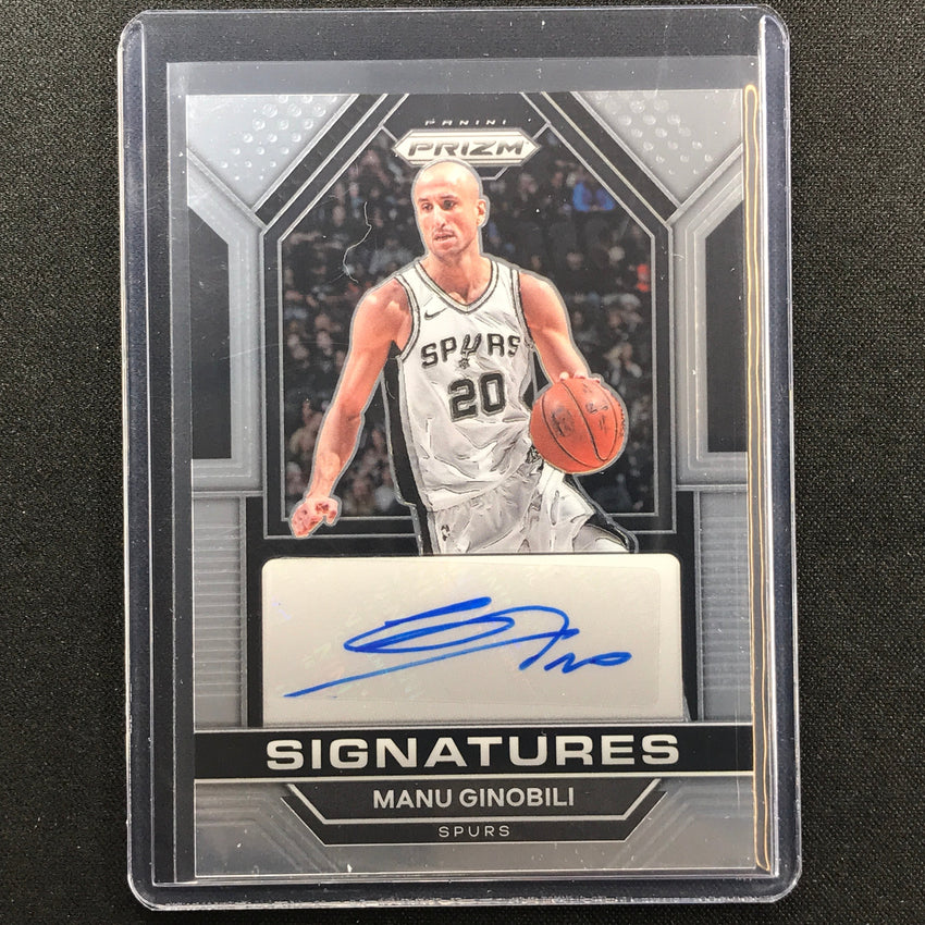 2022-23 Prizm Manu Ginobili Signatures Auto Base No Mnu