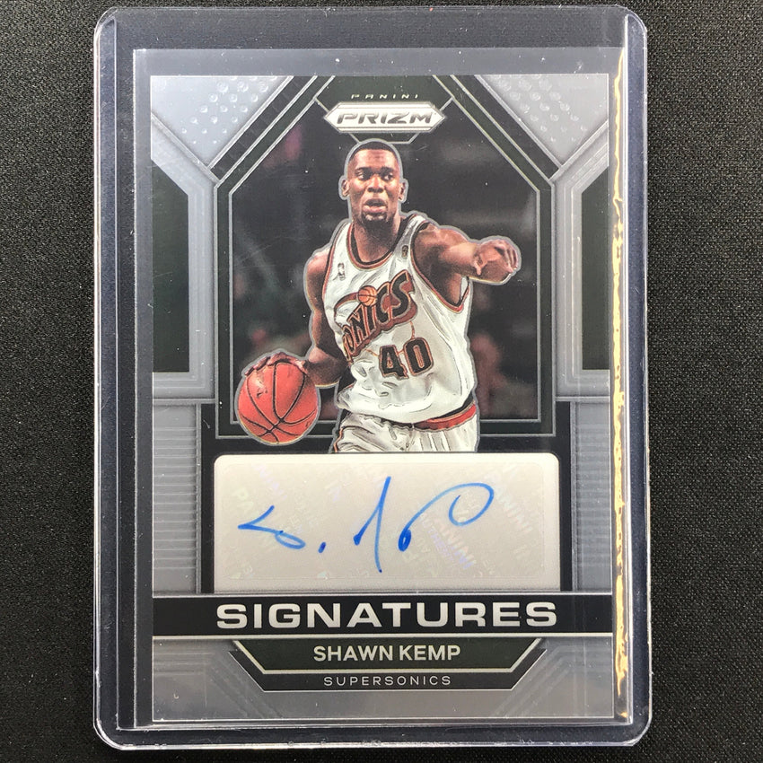 2022-23 Prizm Shawn Kemp Signatures Auto Base No Ske