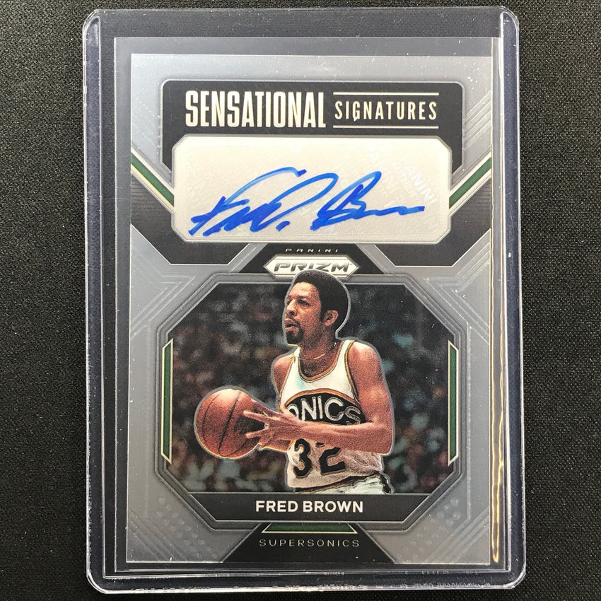 2022-23 Prizm FRED BROWN Sensational Signatures Auto Base #FB