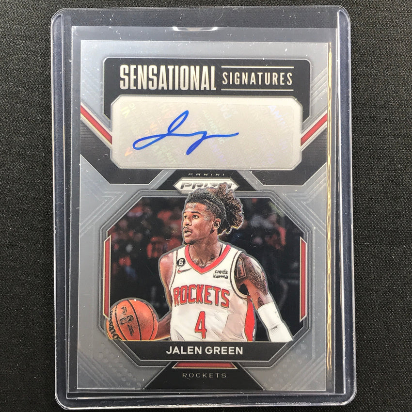 2022-23 Prizm Jalen Green Sensational Signatures Auto Base No Jg
