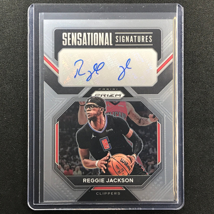 2022-23 Prizm Reggie Jackson Sensational Signatures Auto Base No Rj