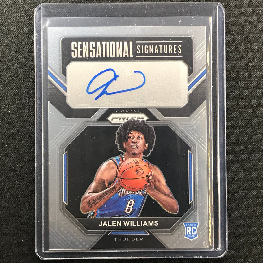 2022-23 Prizm JALEN WILLIAMS Sensational Signatures Rookie Auto Base #JL