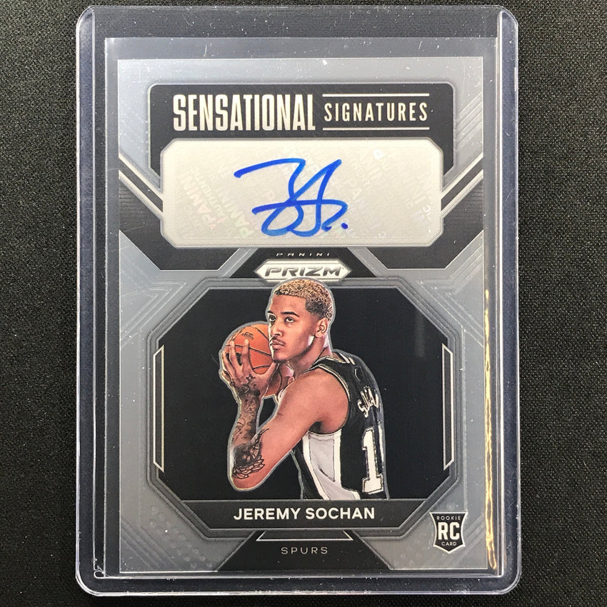 2022-23 Prizm JEREMY SOCHAN Sensational Signatures Rookie Auto Base #JN