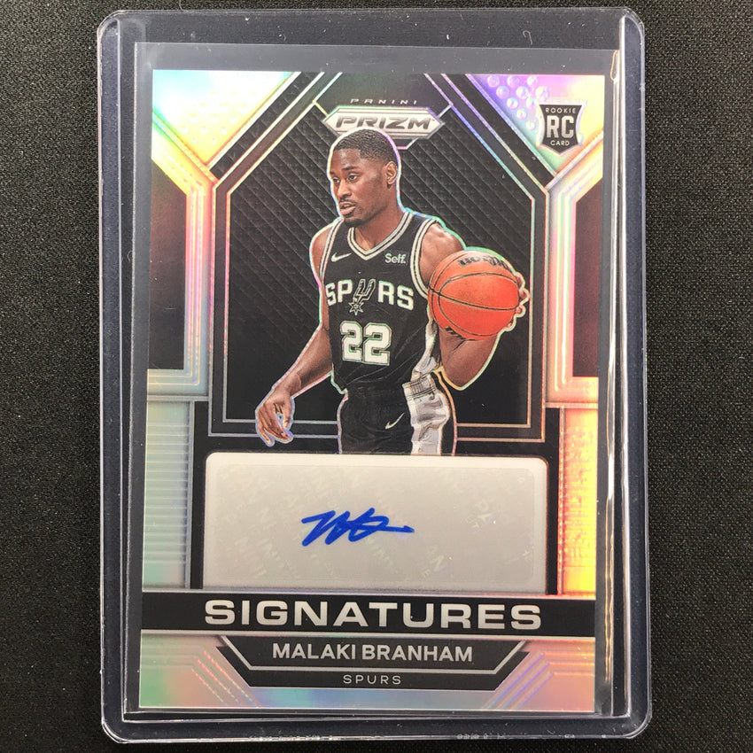 2022-23 Prizm Malaki Branham Rookie Signatures Auto Silver Prizm Sp No Mbr