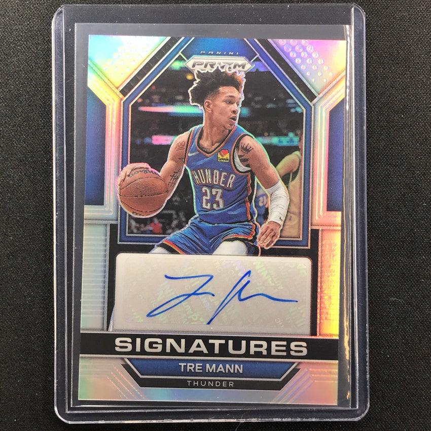 2022-23 Prizm Tre Mann Signatures Auto Silver Prizm Sp No Tre