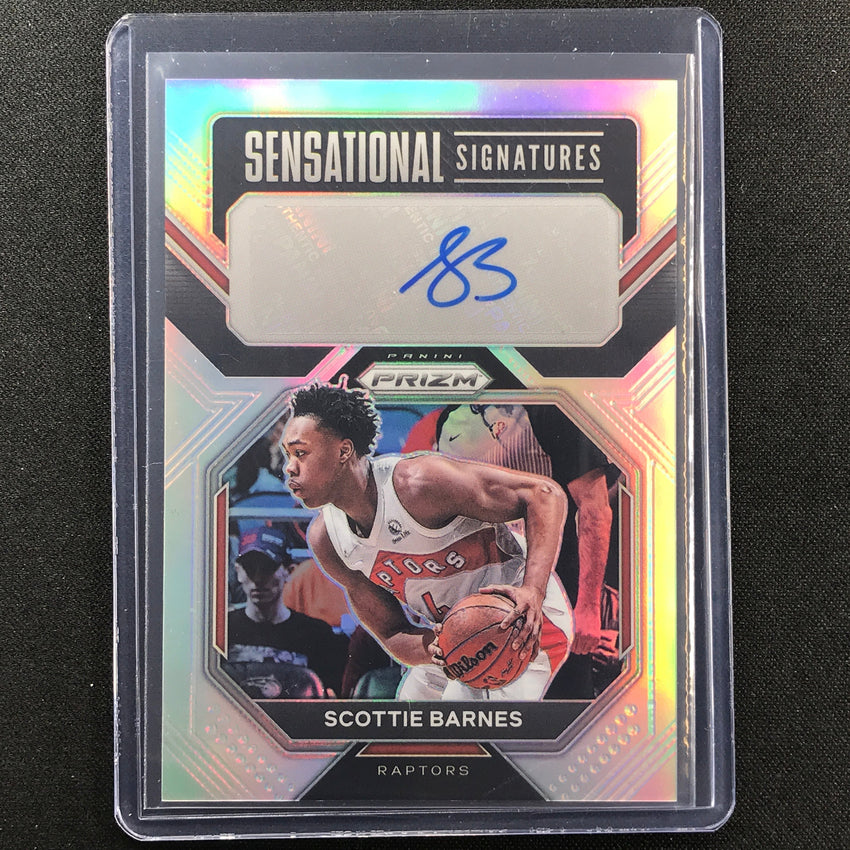 2022-23 Prizm Scottie Barnes Sensational Signatures Auto Silver Prizm Sp No Sb