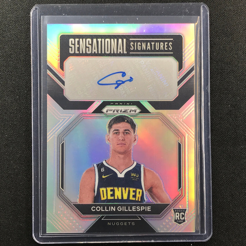 2022-23 Prizm COLLIN GILLESPIE Sensational Signatures Rookie Auto Silver SP #CG