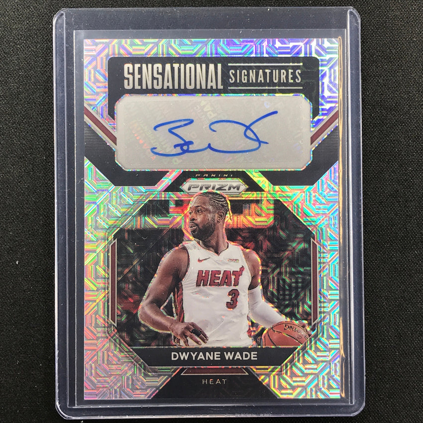 2022-23 Prizm Dwyane Wade Sensational Signatures Auto Mojo Prizm 23/25