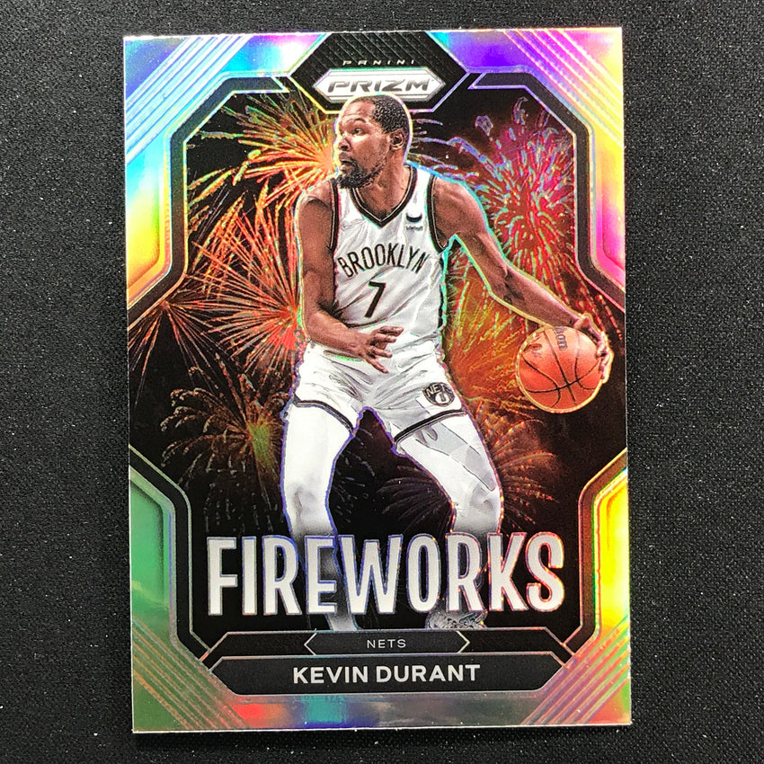 2022-23 Prizm KEVIN DURANT Fireworks Silver Prizm #9