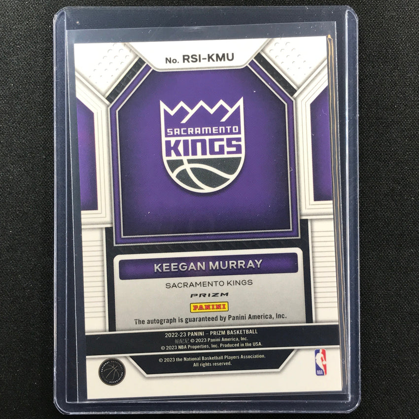 2022-23 Prizm KEEGAN MURRAY Rookie Signatures Auto Silver Prizm SP #KMU