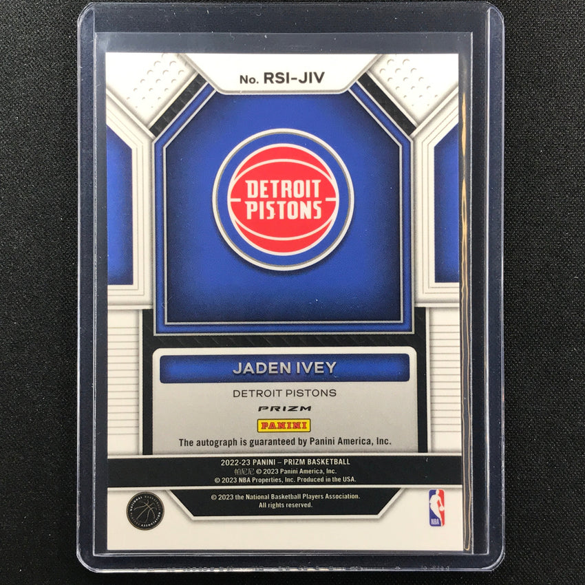 2022-23 Prizm JADEN IVEY Rookie Signatures Auto Silver Prizm SP #JIV