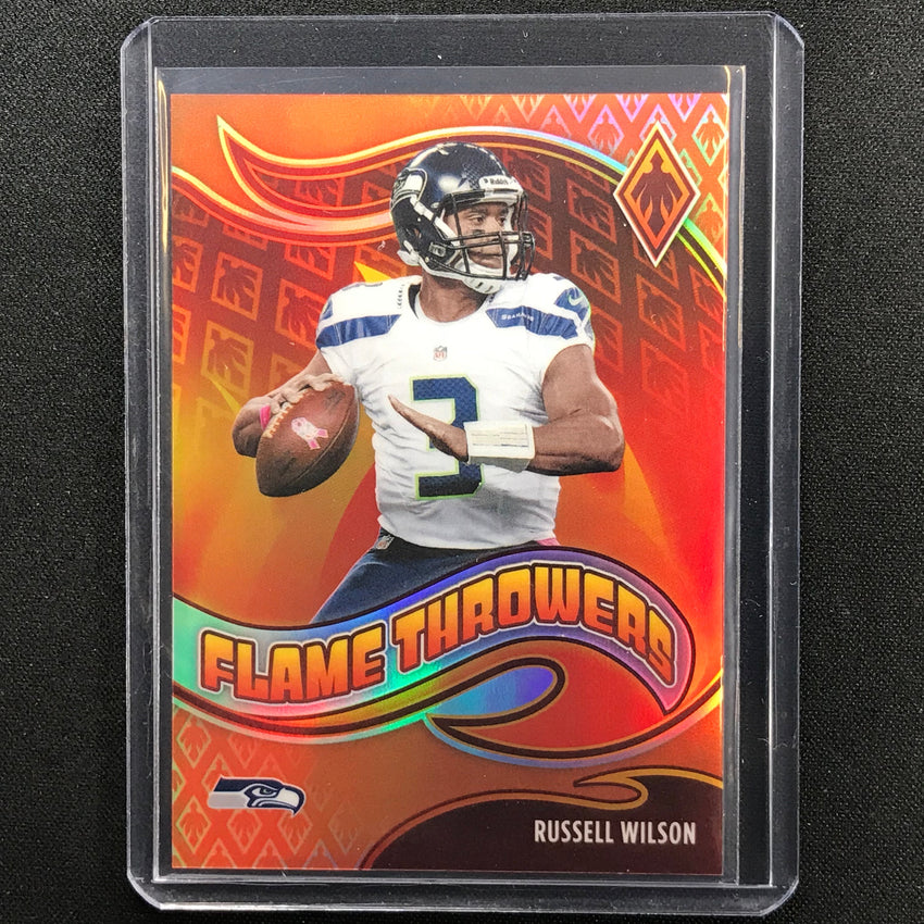 2021 Phoenix Russell Wilson Flame Throwers Orange 49/99