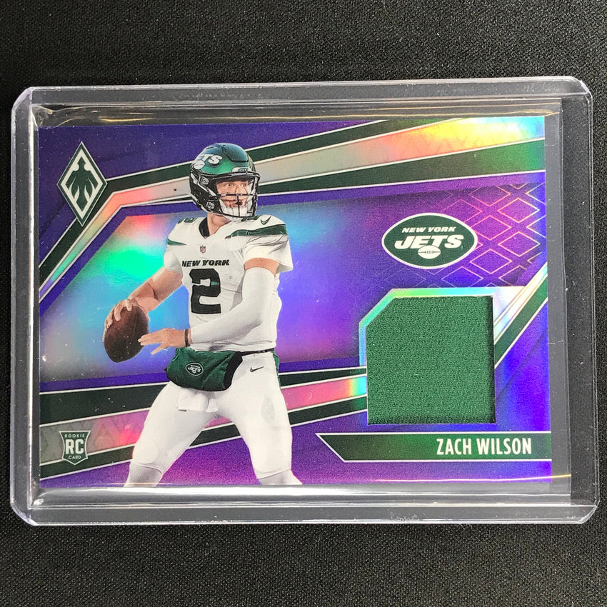 2021 Phoenix Zach Wilson Rookie Memorabilia Jersey Purple 21/99