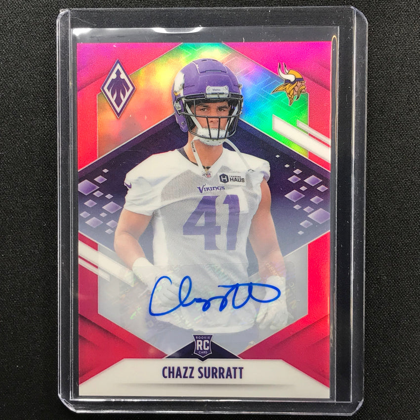 2021 Phoenix Chazz Surratt Rookie Autographs Pink 34/50