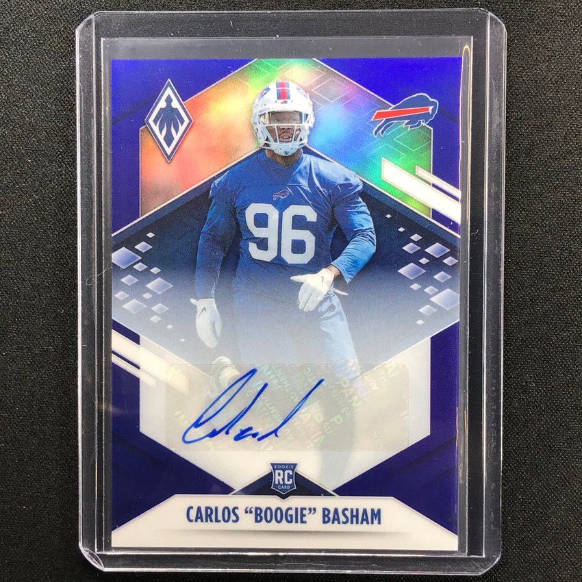 2021 Phoenix Carlos Boogie Basham Rookie Autographs Blue 13/25