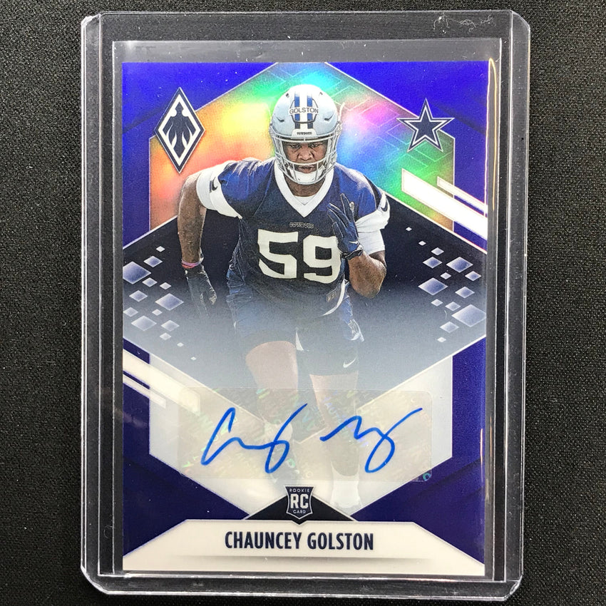 2021 Phoenix Chauncey Golston Rookie Autographs Blue 3/25