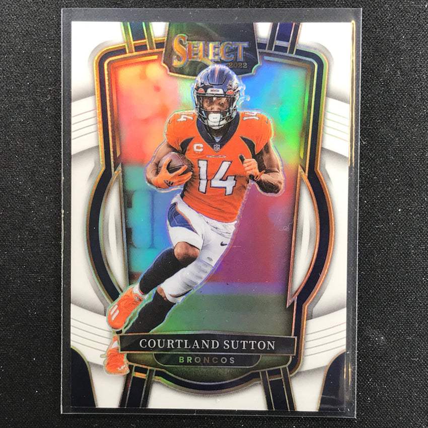 2022 Select Courtland Sutton Club Level White 33/35