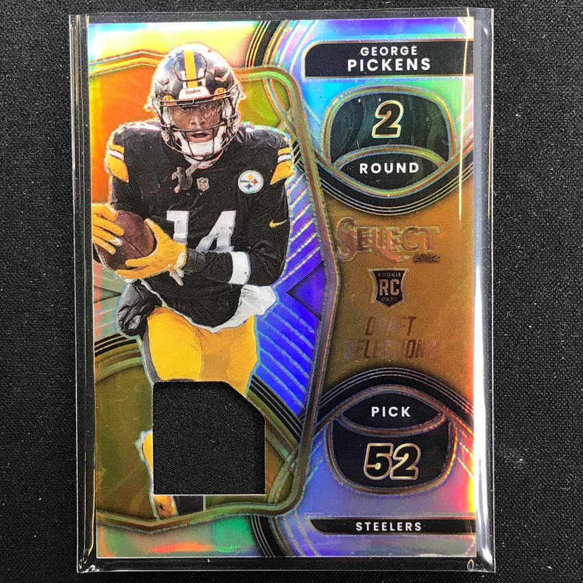 2022 Select George Pickens Draft Selections Rookie Jersey Silver Prizm 50/99