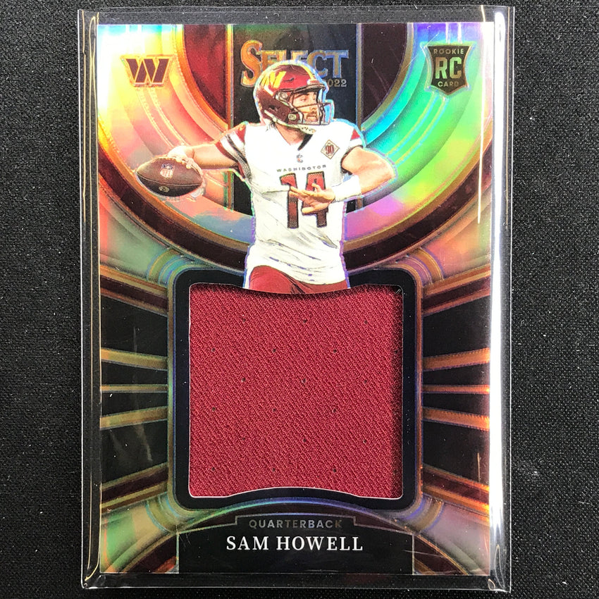 2022 Select Sam Howell Jumbo Rookie Swatch Jersey Silver Prizm 16/99