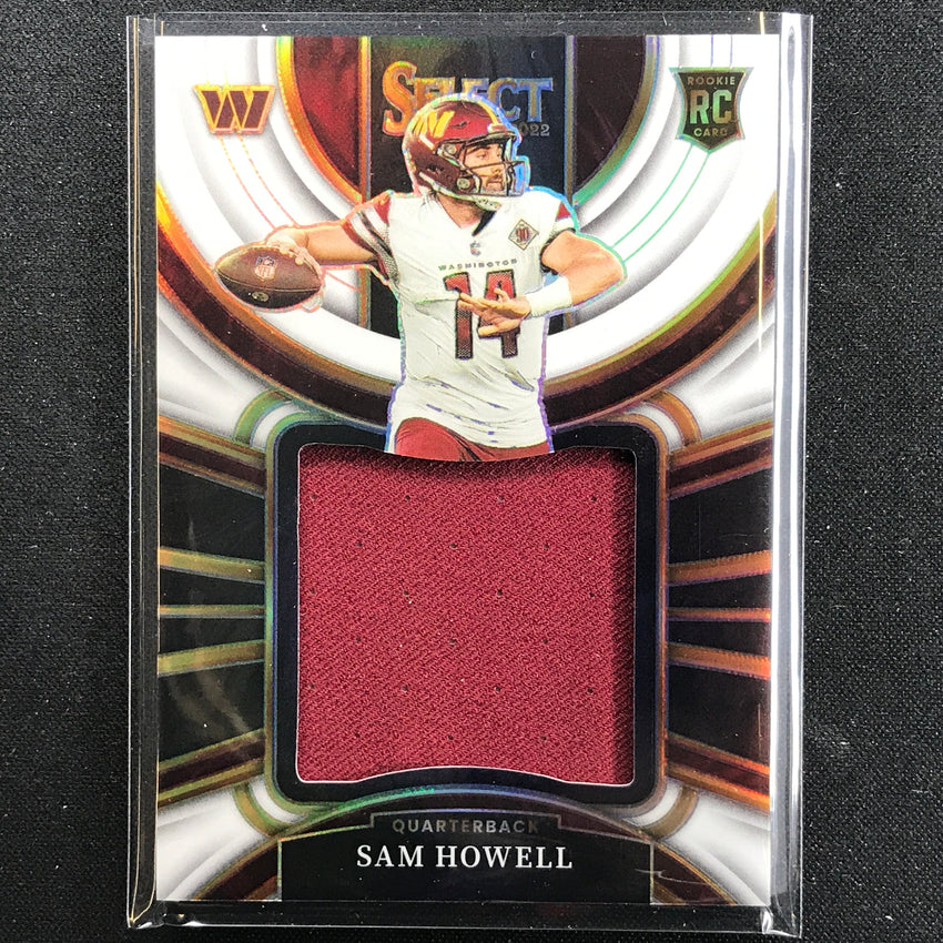 2022 Select Sam Howell Jumbo Rookie Swatch Jersey White 71/75