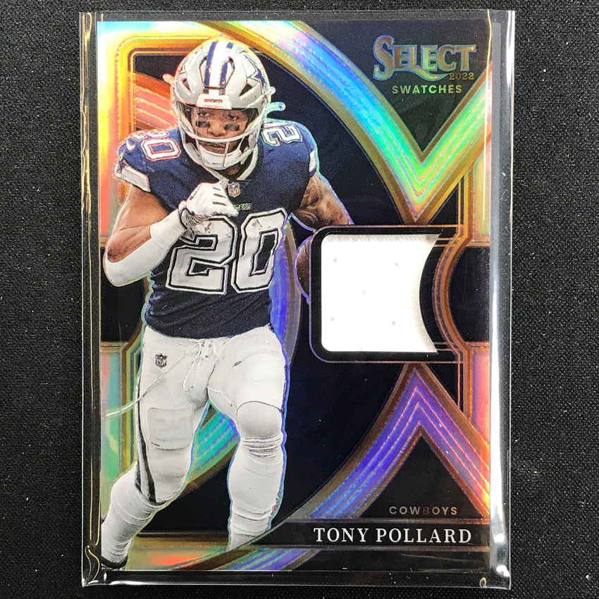 2022 Select Tony Pollard Select Swatches Jersey Silver Prizm 74/99