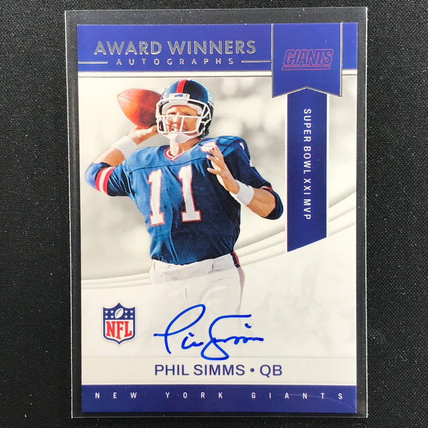 2022 Select Phil Simms Award Winners Auto Super Bowl Xxi Mvp No Ps