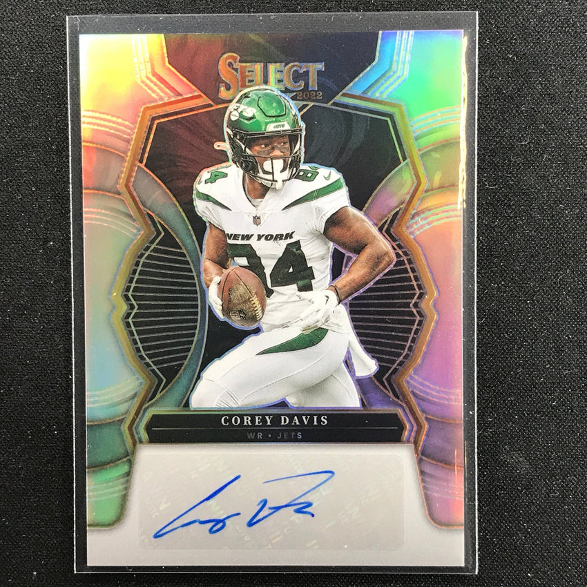 2022 Select Corey Davis Signatures Auto Silver Prizm 95/99