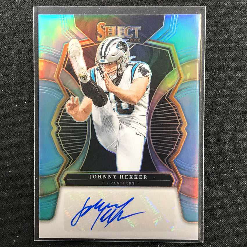 2022 Select Johnny Hekker Signatures Auto Light Blue 46/49