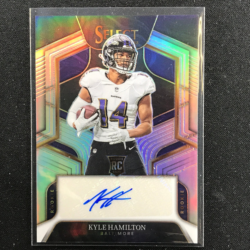 2022 Select Kyle Hamilton Rookie Signatures Auto Silver Prizm 60/199