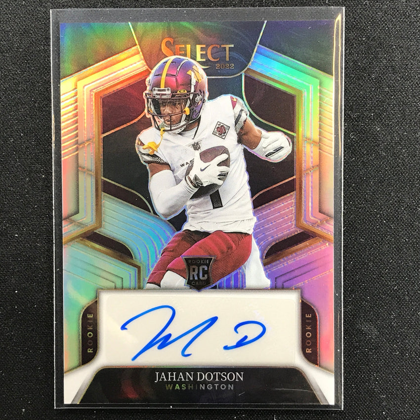 2022 Select Jahan Dotson Rookie Signatures Auto Silver Prizm 162/199