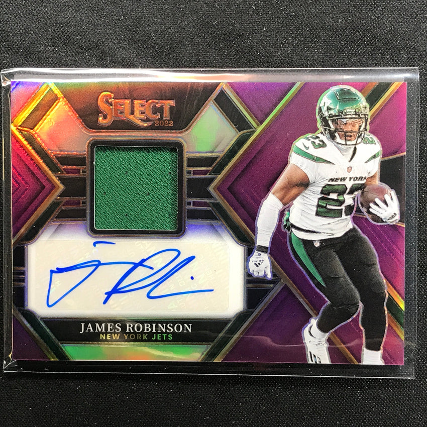 2022 Select James Robinson Signatures Memorabilia Jersey Auto Purple 41/49