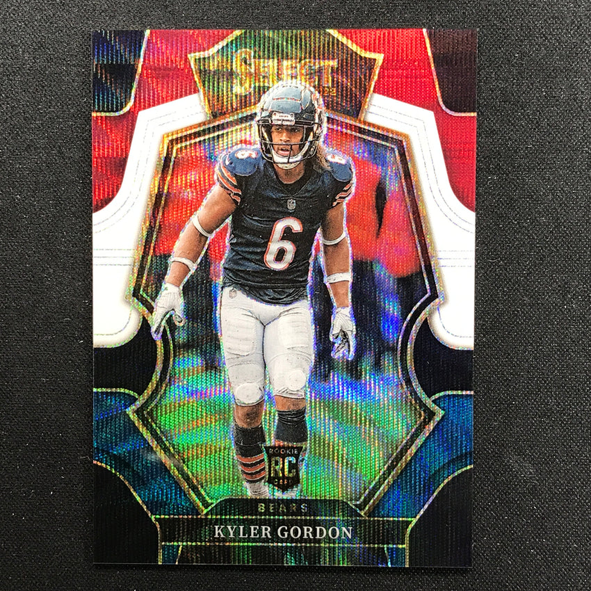 2022 Select Kyler Gordon Premier Level Rookie Tri-color /199 No 118