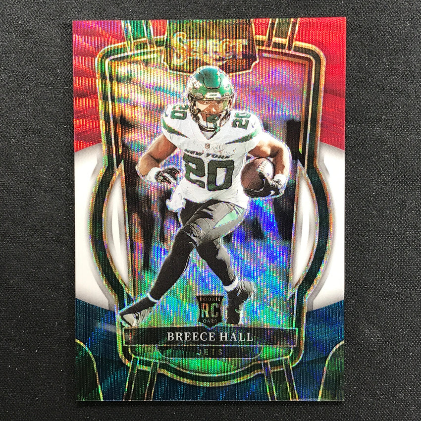 2022 Select Breece Hall Club Level Rookie Tri-color /149 No 222