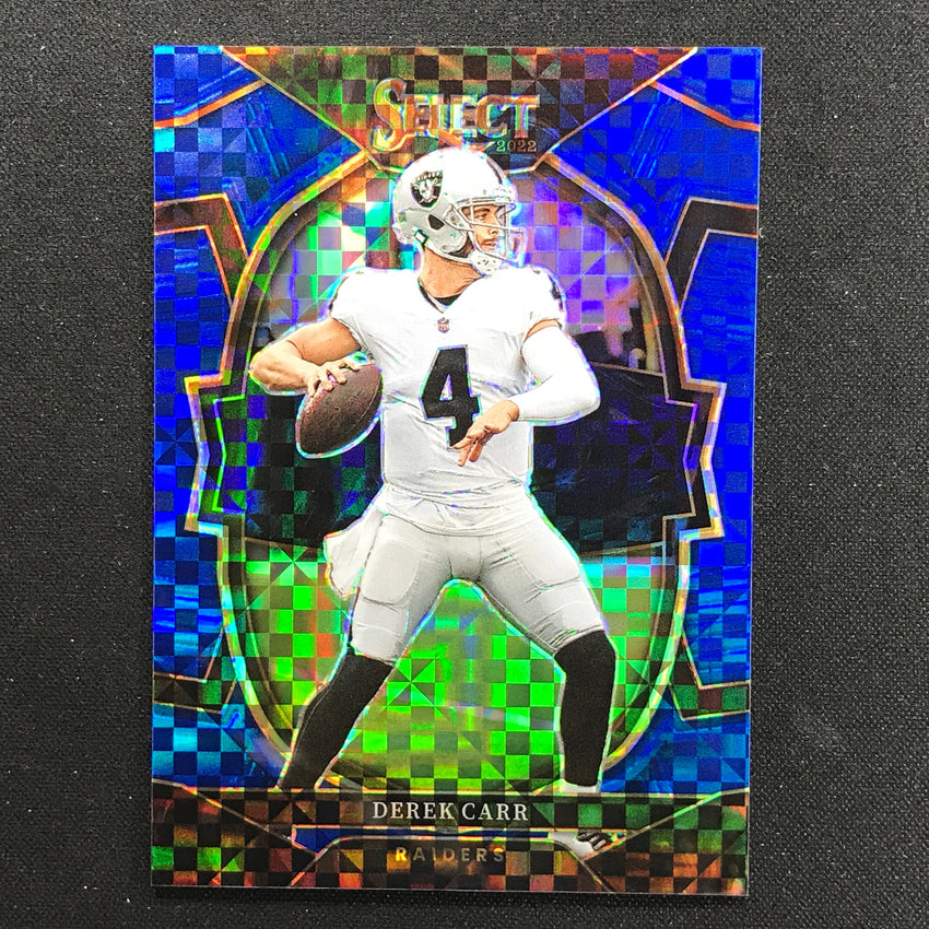 2022 Select Derek Carr Concourse Blue /199 No 19