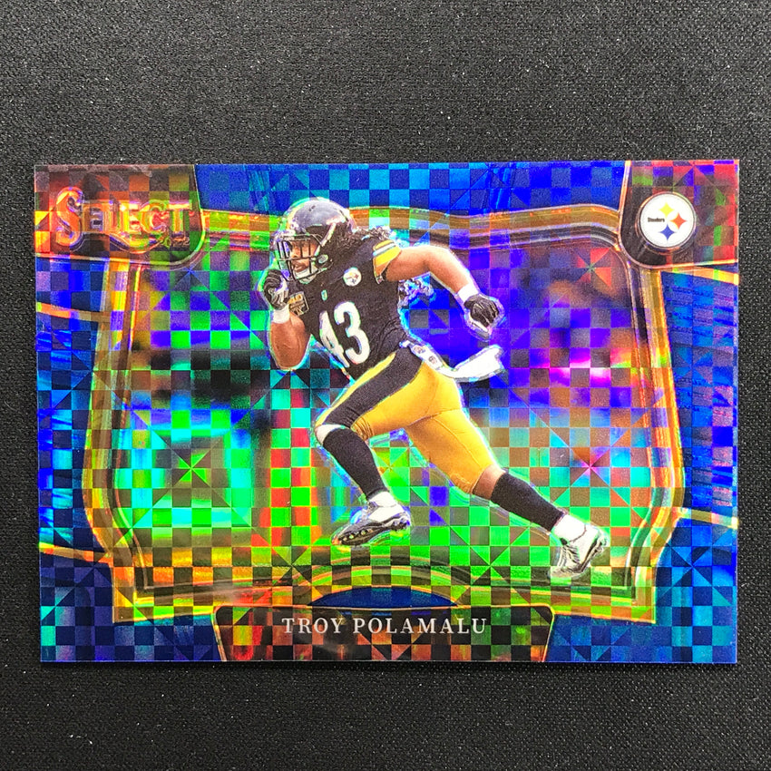 2022 Select Troy Polamalu Field Level Blue 29/49 No 442