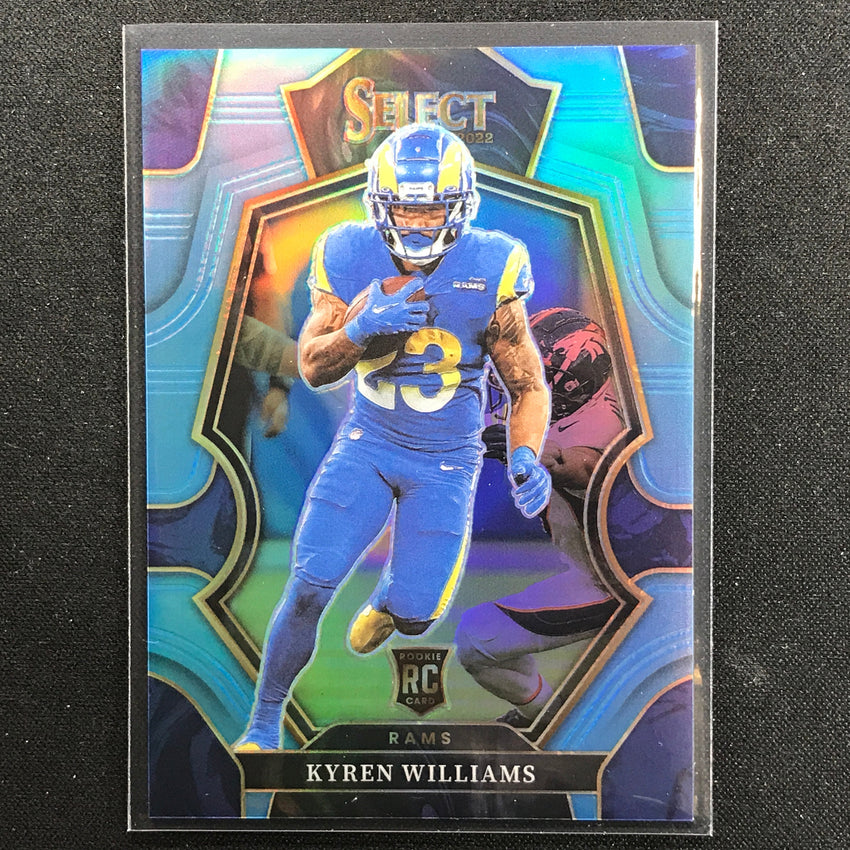 2022 Select Kyren Williams Premier Level Rookie Light Blue /99 No 159