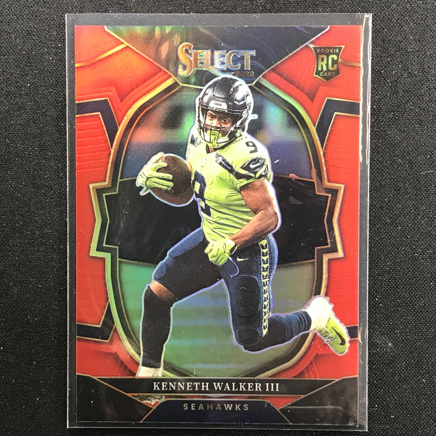 2022 Select Kenneth Walker Iii Concourse Rookie Red /99 No 2