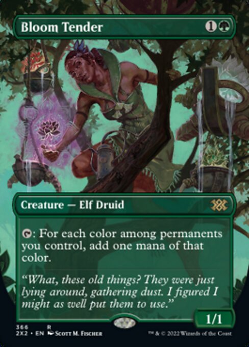BORDERLESS Bloom Tender 366# - Rare Double Masters 2022