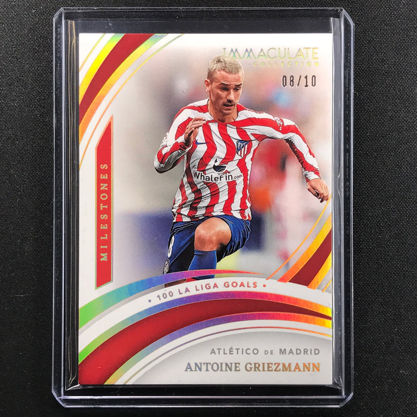 2022-23 Immaculate Antoine Griezmann Milestones Holo Gold 8/10