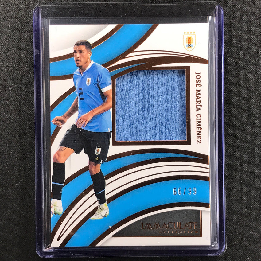 2022-23 Immaculate Jose Maria Gimenez Brilliance Jersey Relic Bronze 66/99