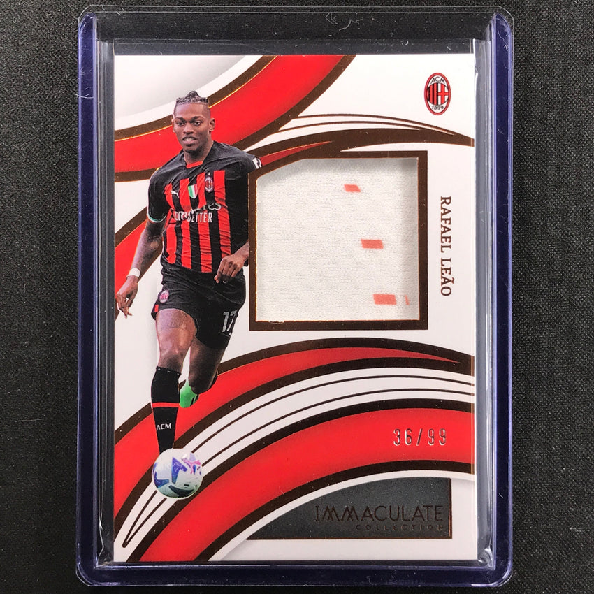 2022-23 Immaculate Rafael Leao Brilliance Jersey Relic Bronze 36/99