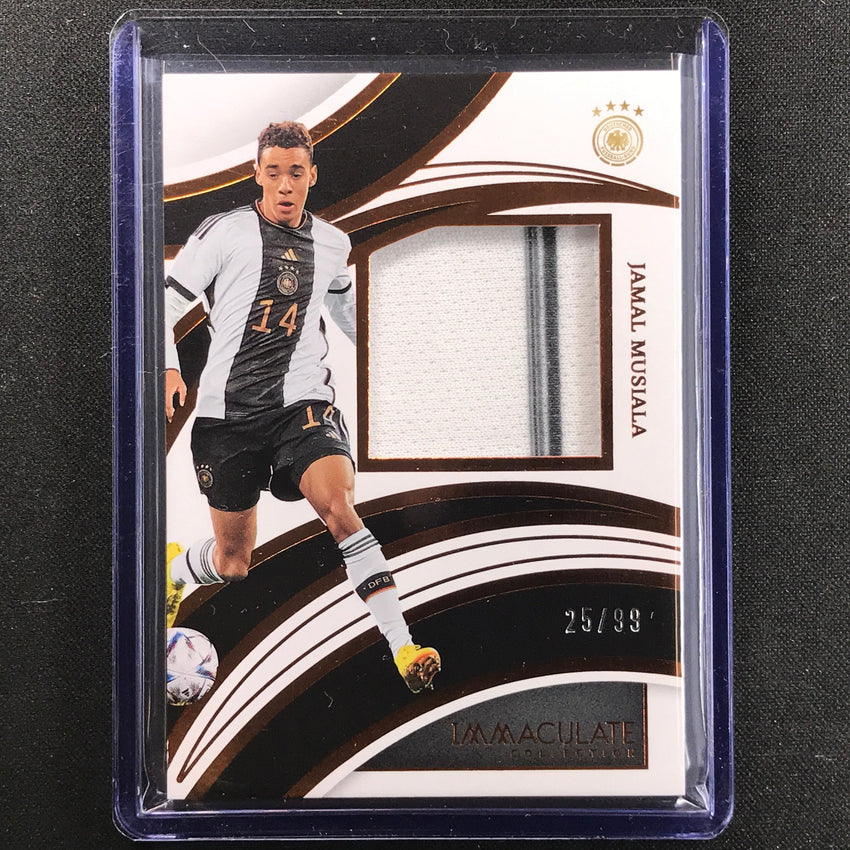 2022-23 Immaculate Jamal Musiala Brilliance Jersey Relic Bronze 25/99
