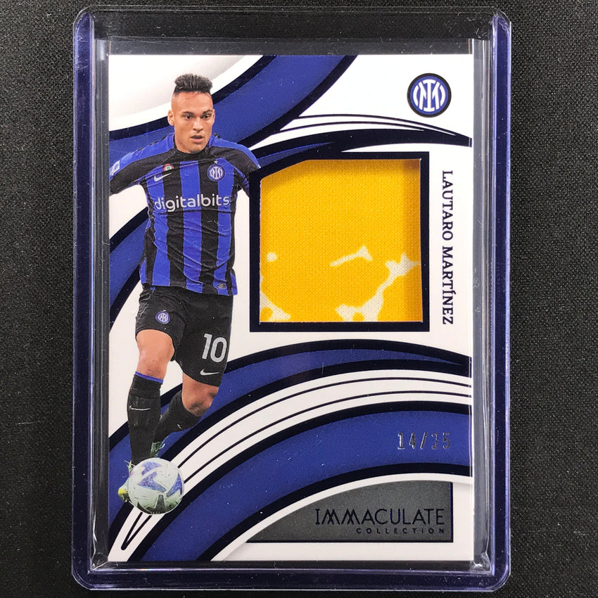 2022-23 Immaculate Lautaro Martinez Brilliance Jersey Relic Sapphire 14/25